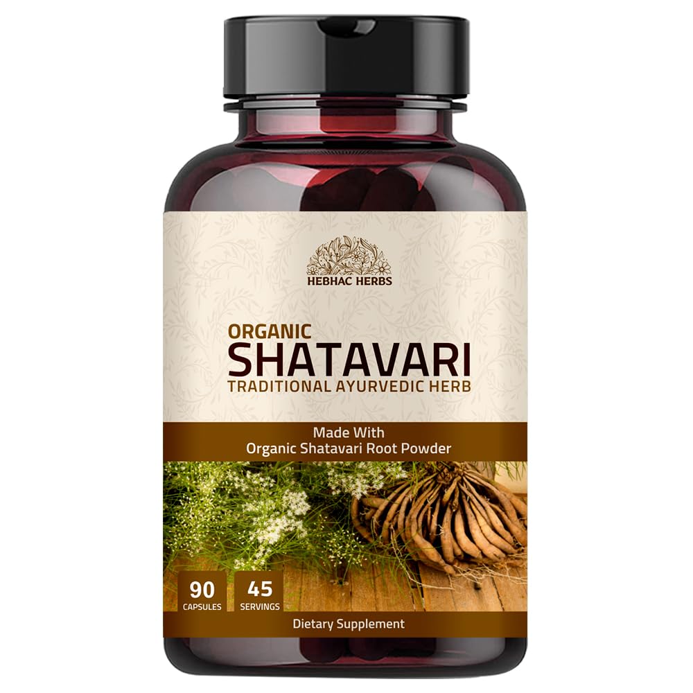 Shatavari Capsules 1000mg.Fabriqué avec Shatavari biologique 45 jours d'approvisionnement.