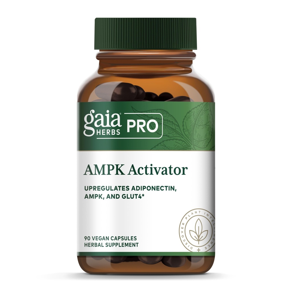 GAIA HERBS PRO AMPK Activator - Supports Cellular Energy - Contains Astragalus, Notoginseng & Wellemon - Caffeine-Free - 90 Vegan Capsules