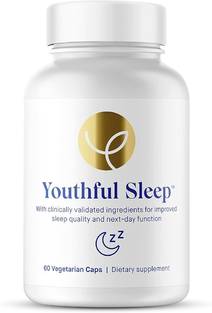 Sostegno naturale del sonno |, nessuna melatonina, supporta il riposo profondo e migliorata funzione di giorno successivo, sicuro per uso quotidiano | 60 capsule (1-mese di alimentazione)