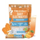Organika Electrolytes Powder-Orange Cream Sachets- On-the-Go, Sugar-Free Hydration and Electrolyte Replenishment with Prebiotics and Vitamin C- 20 Servings