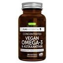 Igennus Vegan Omega-3 Triglycéride naturel Huile d'algues, supplément acide gras DHA & EPA, 180 petits softgels avec astaxanthine, facile à avaler, pur et durable, 90 portions