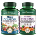 Purity Products Bundle - Men's Perfect Multi + Women's Perfect Multi - Men - Unterstützt gesunde Vitalität, Energie + mehr - Frauen - Unterstützt urinäre Tract Gesundheit, Immunität, Haarhautnägel + Mehr