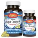 Carlson Super Omega-3 Gems, Pescetarian, Norwegian, 1,200 mg Omega-3s, 100 + 30 Soft Gels