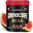 ALLMAX Nutrition AMINOCORE BCAA Powder, 8.18 Gramm Aminosäuren, Intra und Post Workout Recovery Drink, Glutenfrei, Wassermelone, 945 g