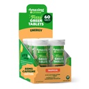 Amazing Grass Comprimés Verts Fizzy Énergie Tropical: Verts + Thé Vert Caféine, Comprimé Aromatisant avec Antioxydants, 60 Compte