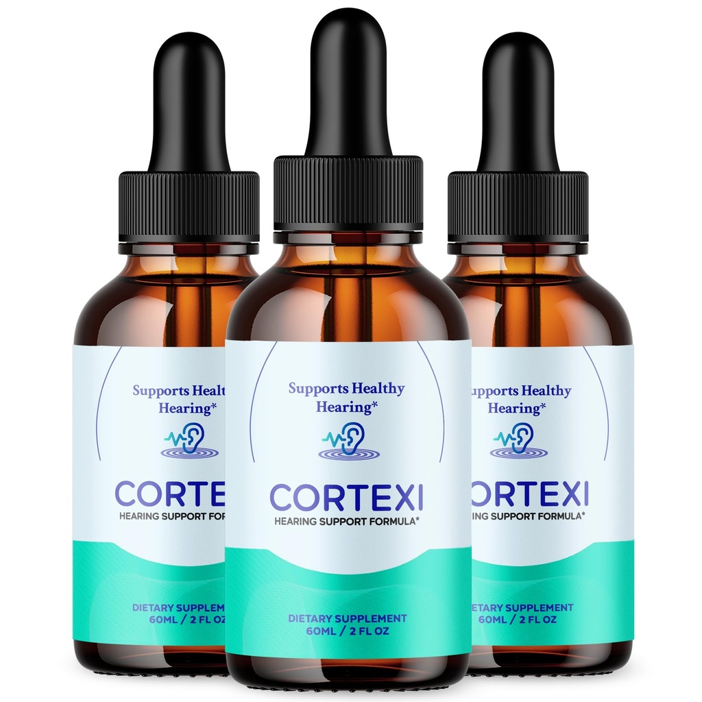 (3 Pack) Cortexi Drops, Cortexi Ear Health Support with All Natural Ingredients, Advanced Formula Health and Wellness Support Supplement with Maximum Strength Multivitamins Support (90 Servings)