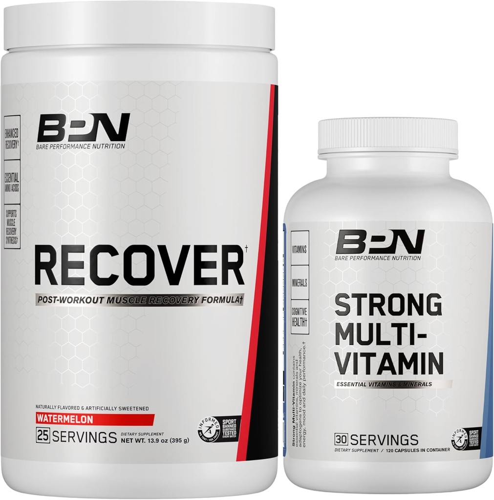 BARE PERFORMANCE NUTRITION BPN Récupérer et solide lot de multivitamine