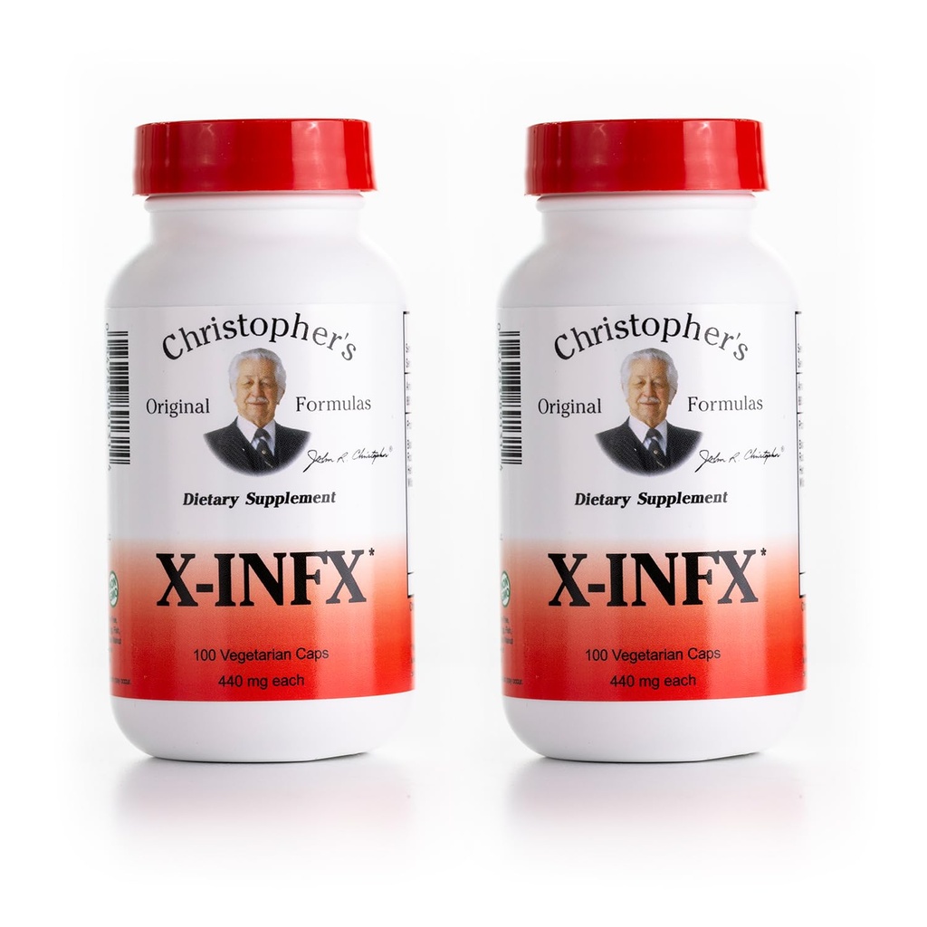 Formula Originale di Christopher X-INFX, Supporto Immune Naturale, 2 Pack, 100 Caps