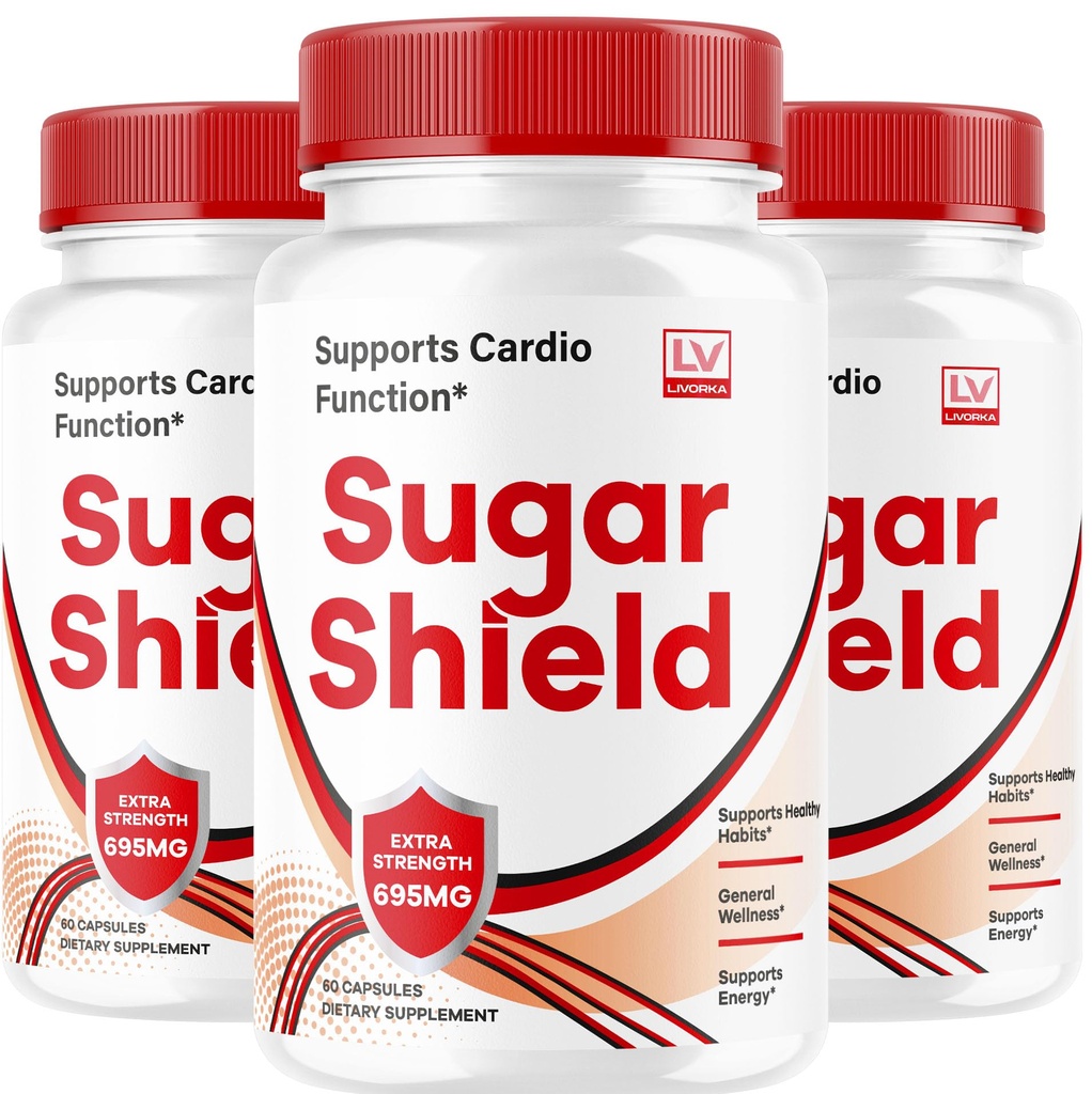 (3 Pack) Scudo di zucchero, Supporto per il sangue dello scudo di zucchero, Pillole dello scudo di zucchero, Scudo di zucchero tutto naturale, SugarShield, Formula avanzata dello scudo di zucchero, Recensioni dello scudo di zucchero, 90 capsule
