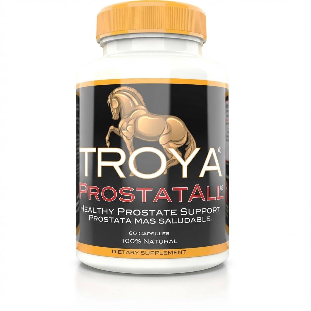 Supplément TROYA – Saw Palmetto, Zinc, Sting Nettle & Pumpkin Seed Extract – 60 capsules – soutient la santé de la prostate et la fonction urinaire