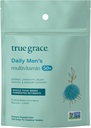 True Grace Daily Men’s Multivitamin 50+ - 120 Tavoli facili da cucire - Immune, Energia, Longevità & Memory Support - Gluten Free, Soy Free, Vegan - 60 Serve