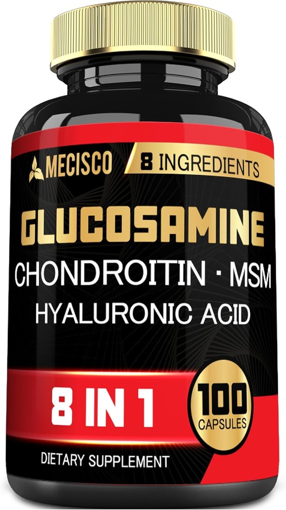 7000mg Glucosamina Condroitina MSM con Integratore Immune - Supporto Bone, Salute Congiunta, Sistema Immune & Salute complessiva - 100 Capsule
