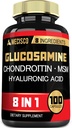 7000mg Glucosamin Chondroitin MSM mit Immunergänzung - Unterstützung von Knochen, Gelenkgesundheit, Immunsystem & Gesamtgesundheit - 100 Kapseln