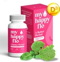Mon Happy Flo PMS Support Supplément pour les femmes avec fer, PMS Relief Hormone Support pour les femmes, 10-en-1 PMDD Suppléments pour les femmes.