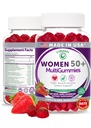 Lunakai USA Made 50 Plus Women's Multivitamin Gummis - Köstliche Formel mit essentiellen Vitaminen & Mineralien für Gesundheit & Vitalität - 60ct