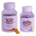 Lemme Glow Collagen Hair Gummies per capelli forti, spessi & capezzoli ridotti Smooth Anti Cellulite Capsule per le donne, gambe liscio & cosce, ridurre la cellulite & Crepey pelle Bundle