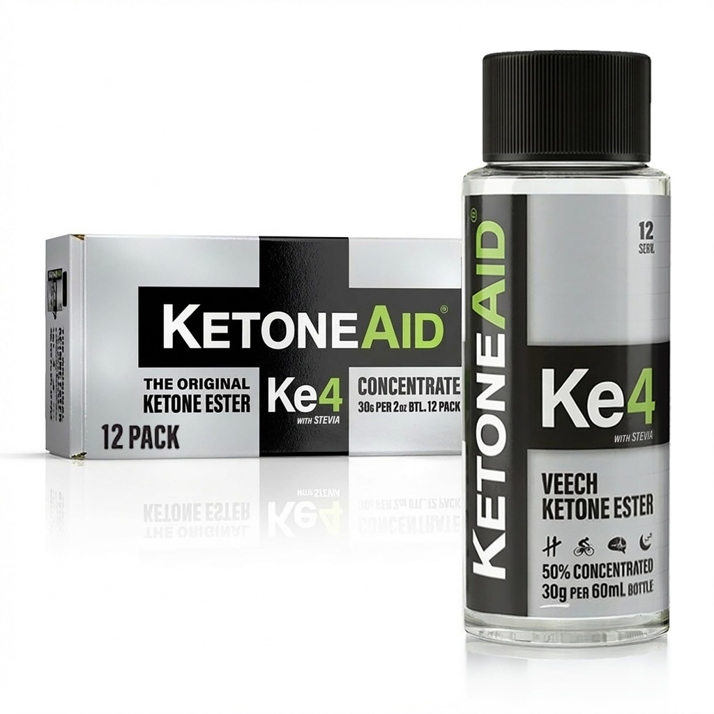 ChetoneAid Ke4 Chetone Ester Concentrato | Non un Sale Chetone, Nessun Zucchero, Nessuna caffeina | Esterno Esotico D-BHB | 12 Servire Per Bottiglia (12 Conte)