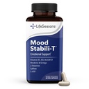 LifeSeasons - Mood Stabili-T - Positive Mood Booster - Enhanced Calmness and Happiness - Relaxed and Balanced Mind - Enthält Rhodiola, Ginkgo Biloba und Vitamin D3 - (60 Kapseln)