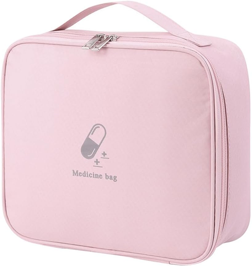 COHEALI Organizer Leertaschen Reisemedizin Tasche Zubehör Organizer Tasche Tragbar für Auto Home Camping Büro Wandern Outdoor Medication Organizer