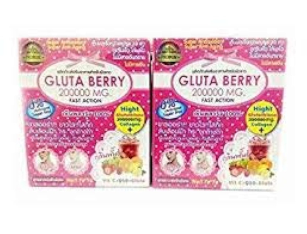 2Box Gluta Berry 200000 mg Getränk PUNCH Hautnahrung Reduzieren Frackles Whitening Skin Fast action 10pcs./Box. ...