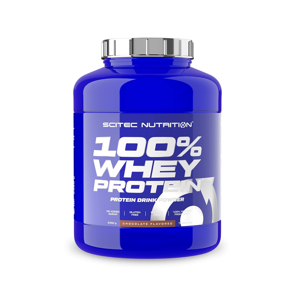 Whey protein 100% con aminoacidi extra scitec nutrition 2.35 kg cioccolato proteine scitec 0728633105618