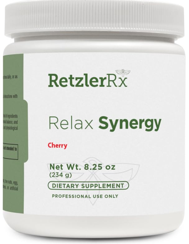 Relax Synergy - Natural Cherry Flavor *NO MSG* - Myo-Inositol 2000 mg. 75 mg of Magnesium (as Di-Magnesium Malate), GABA, Taurine, L-Theanine, Hormone and Neurotransmitter Support