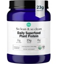 Ora Organic Vegan Protein Powder - 23g Plant Based Pea Protein + Superfood für Frauen und Männer - Unsweetened & Unflavored - 20 Servierungen, No Erythritol, Keto-Friendly, Gluten-Free, Paleo, Soy-Free