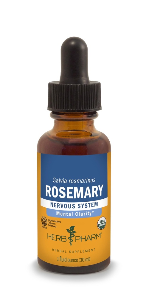 Extrait de liquide de romarin biologique certifié Herb Pharm, 1 Fl Oz (paquetage May Vary)