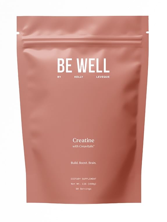 Be Well by Kelly Creatine with Creavitalis, Dietary Supplement, 1lb (450g), 90 Servings Build. Boost. Brain.