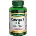 Natur Bounty Omega-3 + D3 Fischöl 1200mg / Vitamin D3 1000IU 90 Softgels