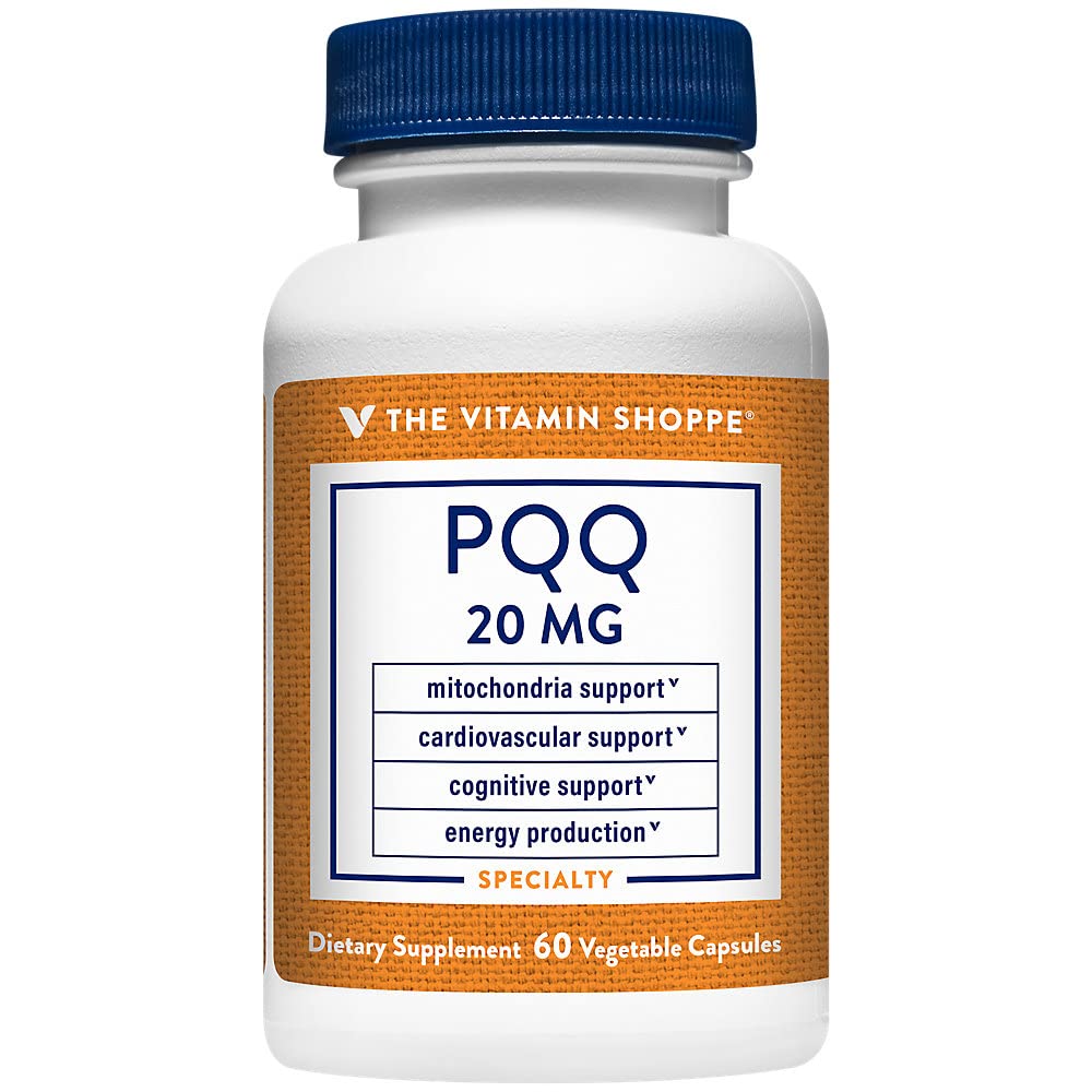 PQQ (Pyrroloquinoline Quinone Disodium Salt) - Mitochondria & Cognitive Support - 20 MG (60 Vegetarian Capsules)