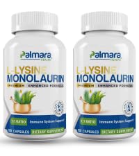 Palmara Gesundheit L-Lysine + Monolaurin 600mg 1:1 Ratio (2)