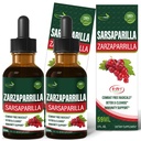 Sarsaparilla Extract Drops for Body Detox Cleanse, Herbal Liquid Supplement with Dandelion Cocolmeca, Polypodium Leucotomos for Immune Support. 4oz