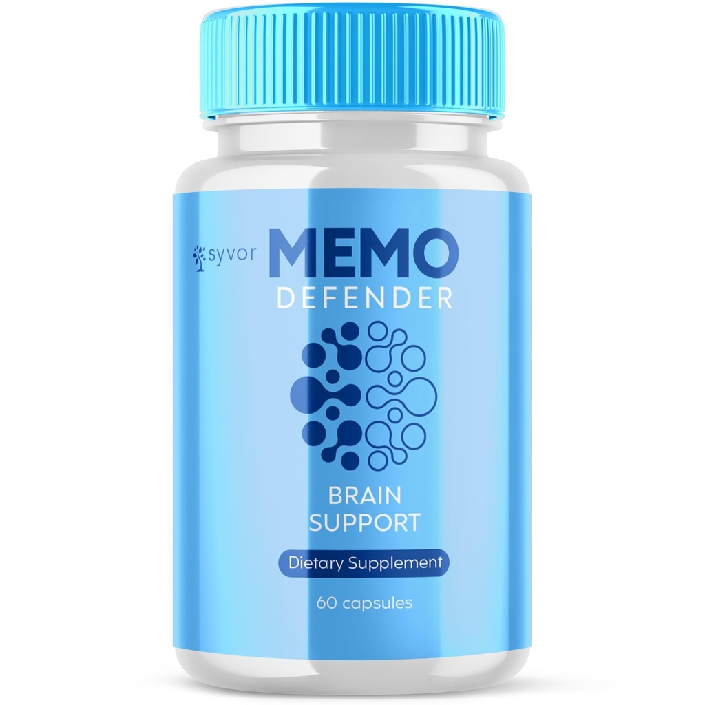 Memo Defender Capsules - Memo Defender Brain Support Advanced Supplement Pills - MemoDefender Maximum Strength Wellness and Health Blend of All Natural Ingredients for Maximum Results (60 Capsules)