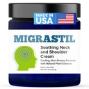 Basic Vigor Migrastil Apaisant Neck & Epaule Cream - Fast-Acting & Powerful - Non-Greasy Topical Cream (4 oz.) Fabriqué aux États-Unis