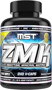 MST ZMK Nighttime, Multi Mineral Supplements, Zink, Magnesium, Trace Minerals, ATP BSCG Zertifiziert, 240 V Kapseln Millennium Sport Technologies