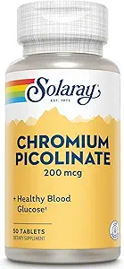 Solaray Chromium Picolinate, Tablet (Btl-Plastic) 200mcg | 50ct