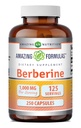 Incredibile Formulas Berberine 1000mg Per Serving 250 Capsule Supplemento | Non OGM | Gluten Free | Made in USA- Realizzato con la massima precisione negli Stati Uniti con la garanzia di purezza e potenza