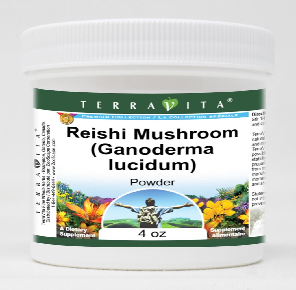 Reishi Mushroom (Ganoderma lucidum) Powder (4 oz, ZIN: 511415) - 3 Pack