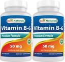 Best Naturals Vitamina B6 50 mg 250 compresse (250 conteggio)