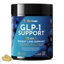 GLP-1 Support Probiotic Weight Loss Supplement, 12-in-1 Formula | Supports GLP-1, Appetite, Metabolism, Fat Burn & Gut Health, 1 Billion CFU Probiotic & Prebiotic Inulin Blend, Vegan, Non-GMO