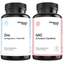 Zink, Magnesium & Vitamin B6 + NAC Bundle Supplement | Zink & Magnesium + N Acetyl Cystein Bundle Supplements Leber, Lunge & Fertilität Unterstützung | Hormon Balance & Immununterstützung | 30 & 120 Servierungen