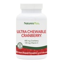 NaturesPlus Canneberge ultra croustillante - 90 baies d'amour Comprimés - favorise la santé du trac urinaire - non-OGM, sans gluten - 45 portions