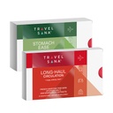 Travel Comfort & Circulation Support Bundle (Long-Haul Circulation 10 Caps + Stomach Ease)