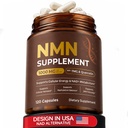 NMN Supplement 1000mg, NAD+ Support, Cellular Energy, 120 Capsules