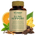 DR VITAMIN SOLUTIONS Lung Detox Supplement für Männer und Frauen - 10-in-1 Blend w/Vitamin C & Butterbur Root - Unterstützt Lung Health & Respiratory Function - verbessert Atmung, Sauerstofffluss - 30 Vegan Caps