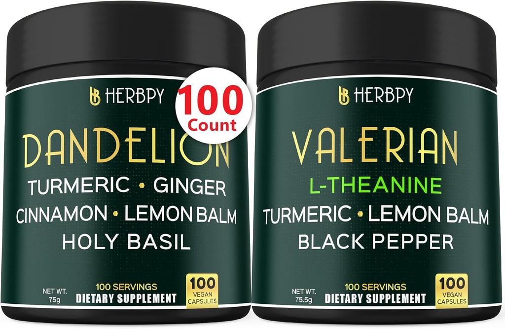 Bundle 6in1 Dandelion Supplemento & 5in1 Valerian Root Supplemento