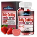 Cutting Mix Gummies, Berberine Yerba Mate with Magnesium 5-HTP Chromium & FOS, Support Satiety Signaling, Metabolism, Gut Health & Energy, Strawberry Acai Flavor & Sugar-Free, 60 Counts