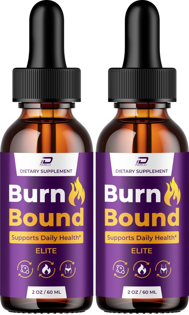 BurnBound Drops – Burn Bound Natural Blend Advanced Formula Liquid Dietary Drops for Active Lifestyle - 2 Bottles - 2 Month Supply