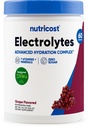 Poudre complexe d'électrolyte Nutricost (60 portions, raisin) - Mélange de supplément d'hydratation avec vitamines et minéraux